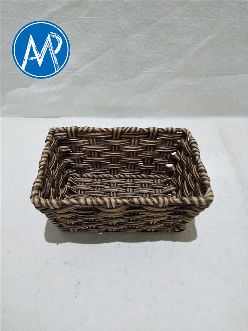 eco-plastic woven storage basket