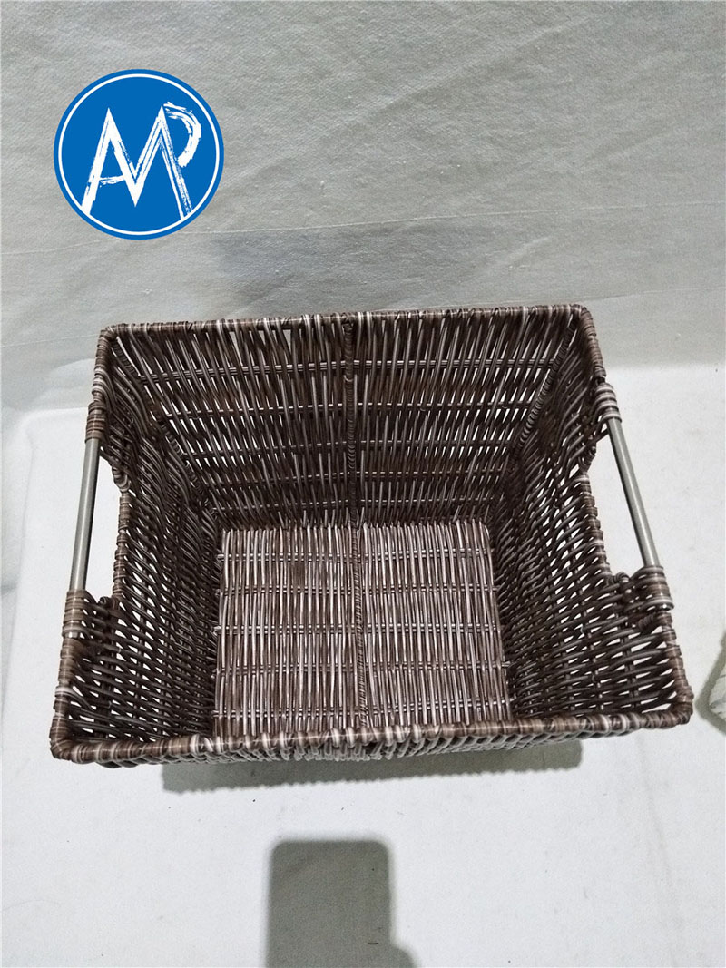 eco-plastic woven storage basket