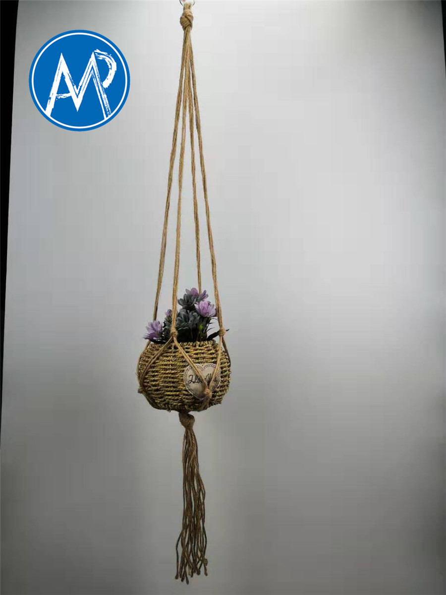 jute rope plant hanger