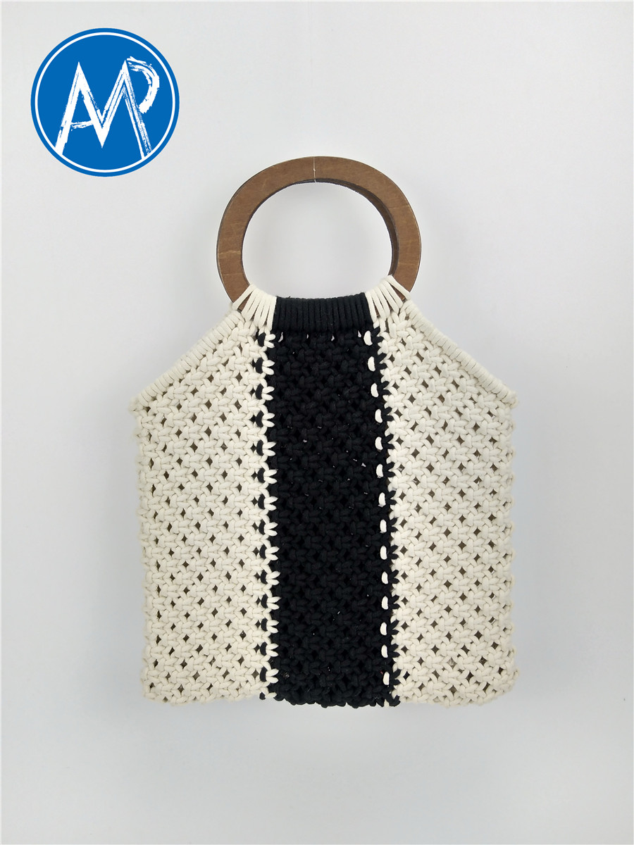 cotton woven rope bag