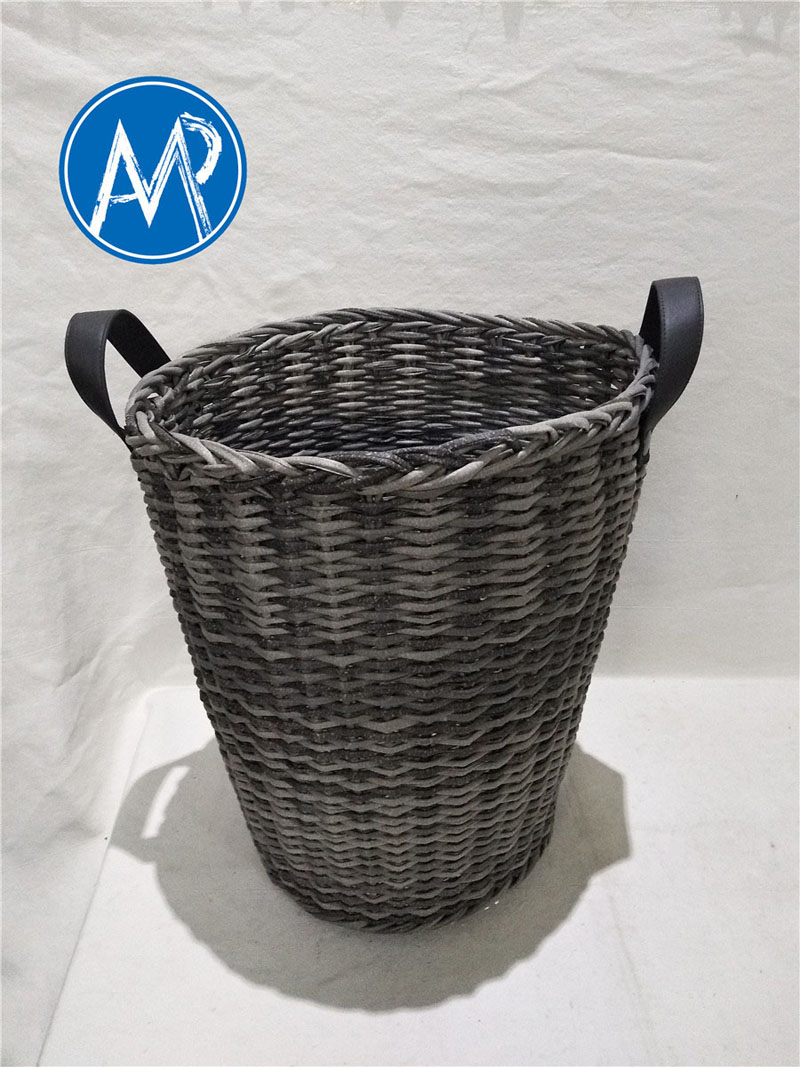 eco-plastic woven storage basket