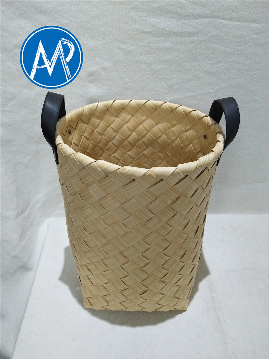 eco-plastic woven storage basket