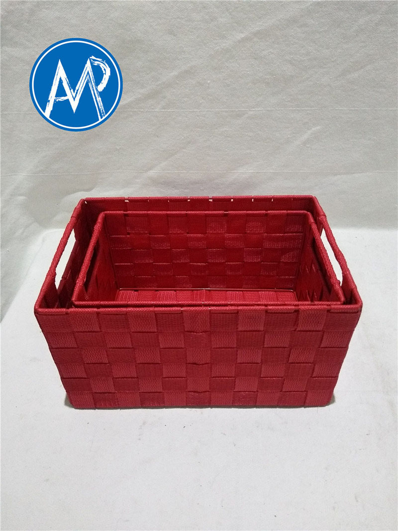 nylon tape woven basket