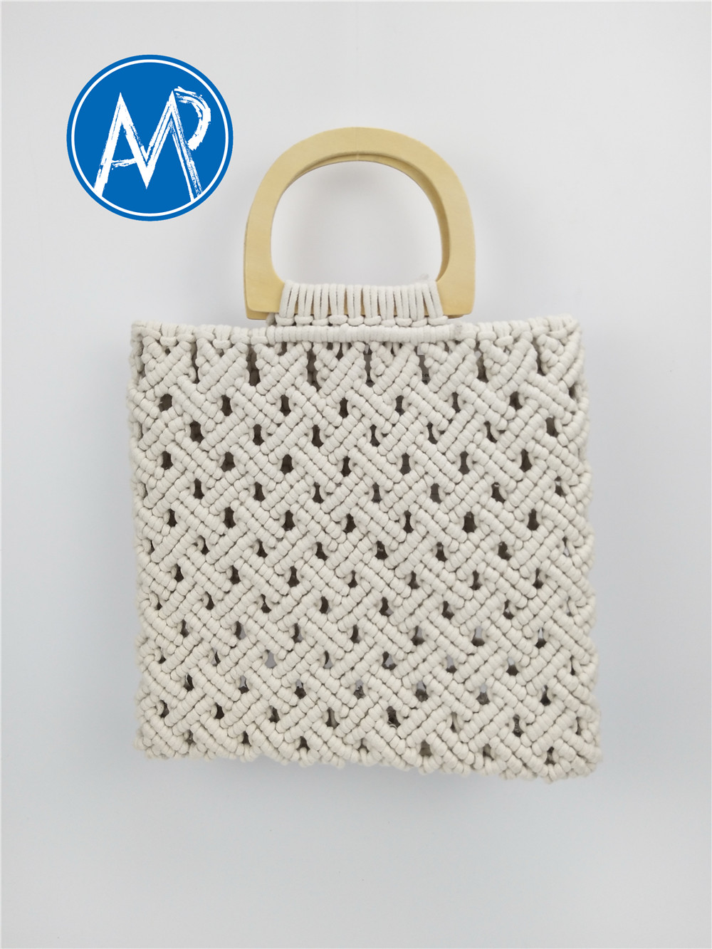 cotton woven rope bag
