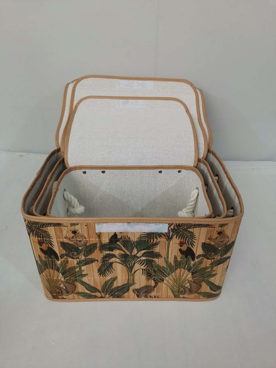 bamboo laundry basket