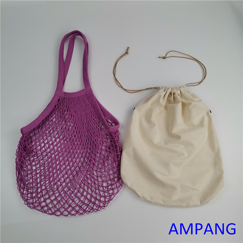 cotton net bag with inner bag