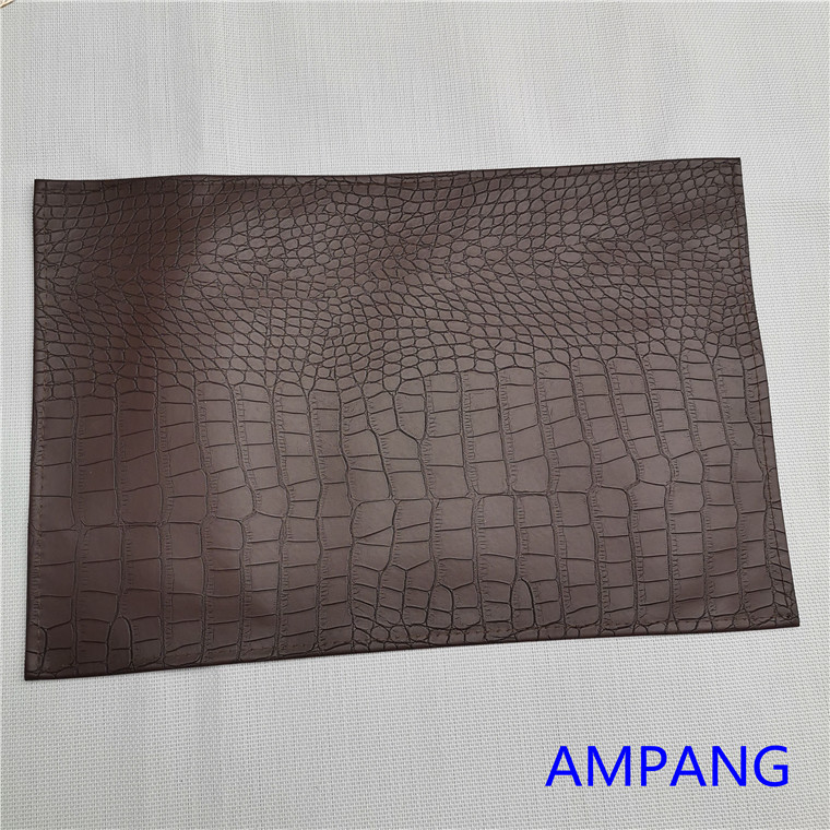 brown&black PU table mat