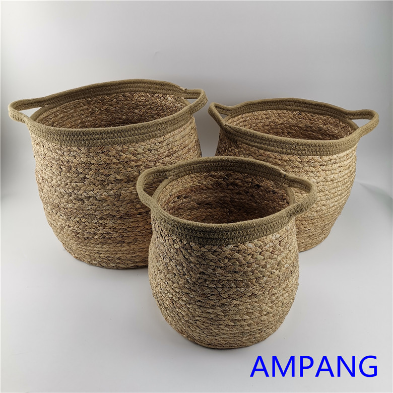 water hyacinth grass basket